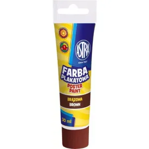 Farba plakatowa Astra, 30ml, brązowa